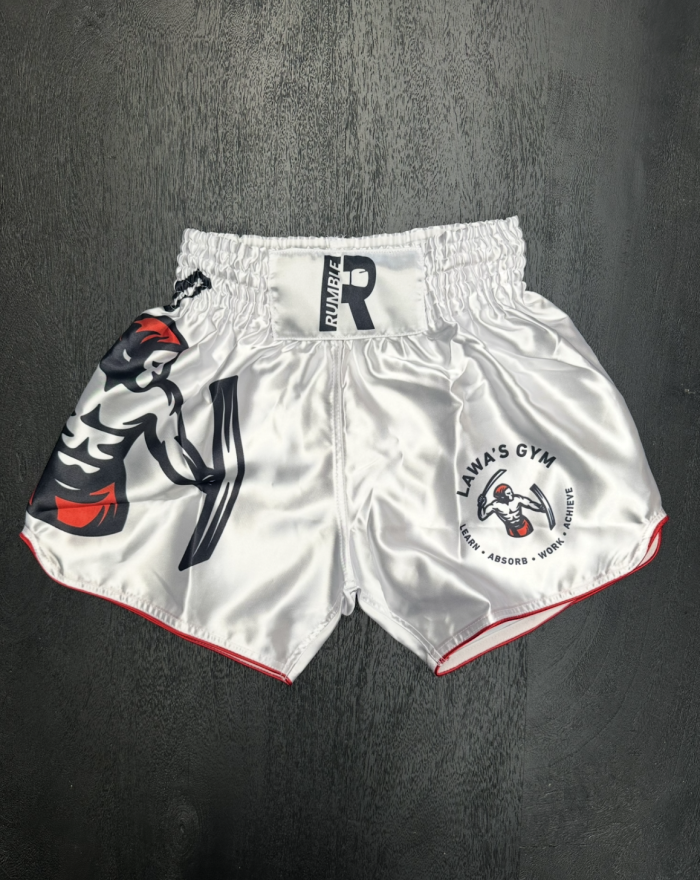 Lawa's Gym Kickboxing Short White